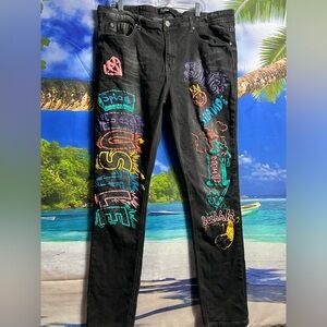 Switch Remarkable Men’s Switch- stones and embroidery denim